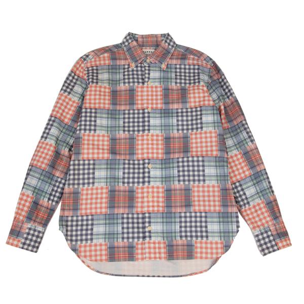 Papas+ Crazy Check Print Cotton Shirt Multi Size S