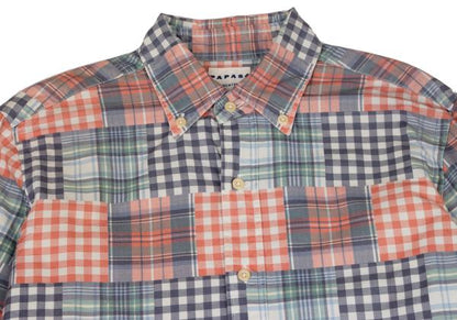 Papas+ Crazy Check Print Cotton Shirt Multi Size S