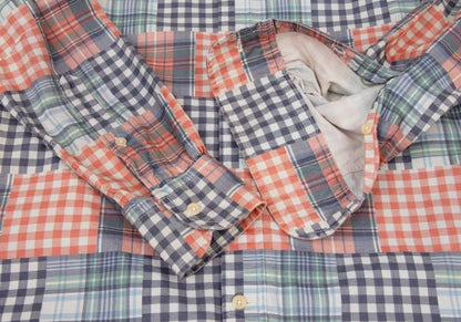Papas+ Crazy Check Print Cotton Shirt Multi Size S