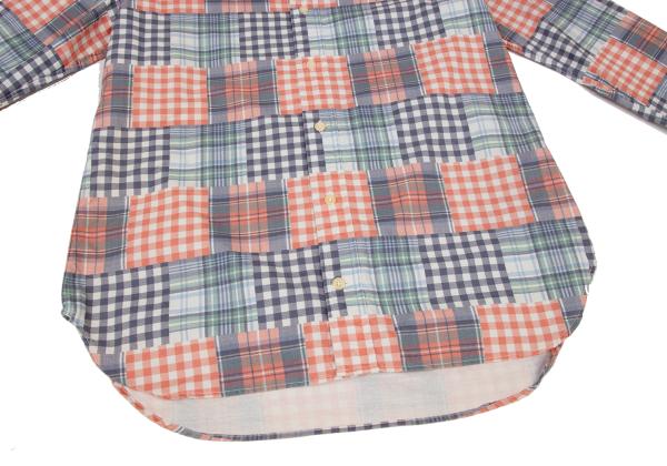 Papas+ Crazy Check Print Cotton Shirt Multi Size S