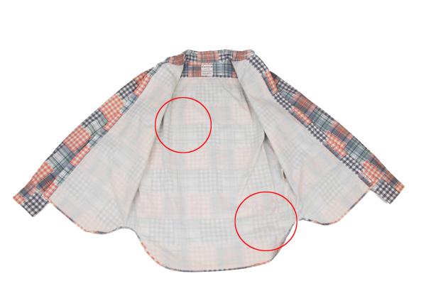 Papas+ Crazy Check Print Cotton Shirt Multi Size S