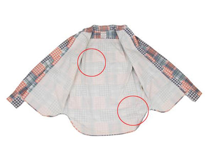 Papas+ Crazy Check Print Cotton Shirt Multi Size S