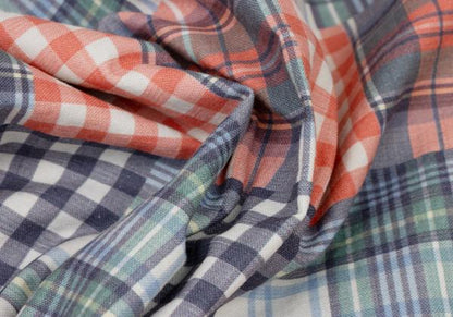 Papas+ Crazy Check Print Cotton Shirt Multi Size S