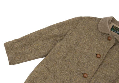 Mademoiselle NON NON HIRELANO Tweed Jacket Beige Size M