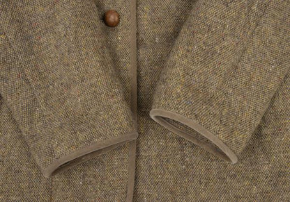 Mademoiselle NON NON HIRELANO Tweed Jacket Beige Size M