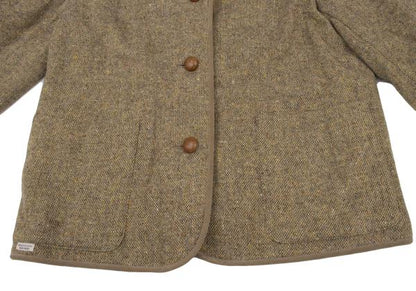 Mademoiselle NON NON HIRELANO Tweed Jacket Beige Size M