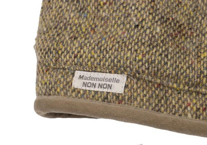 Mademoiselle NON NON HIRELANO Tweed Jacket Beige Size M