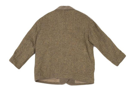 Mademoiselle NON NON HIRELANO Tweed Jacket Beige Size M