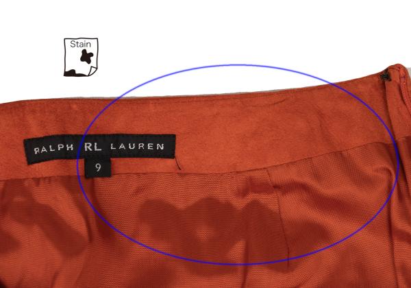 RALPH LAUREN Colorful Embroidered Pig Leather Skirt Size 9