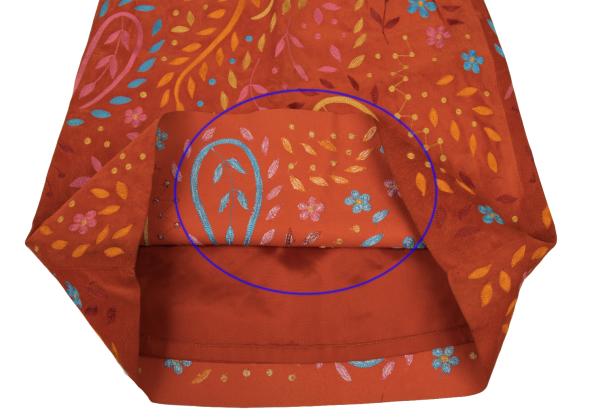 RALPH LAUREN Colorful Embroidered Pig Leather Skirt Size 9