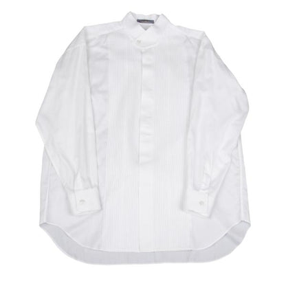 ISSEY MIYAKE MEN Cotton Pintuck Stand Shirt White Size M