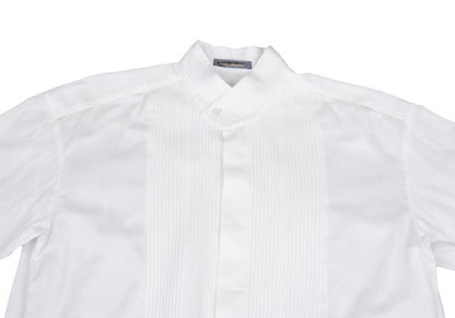 ISSEY MIYAKE MEN Cotton Pintuck Stand Shirt White Size M