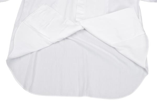 ISSEY MIYAKE MEN Cotton Pintuck Stand Shirt White Size M