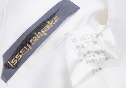 ISSEY MIYAKE MEN Cotton Pintuck Stand Shirt White Size M