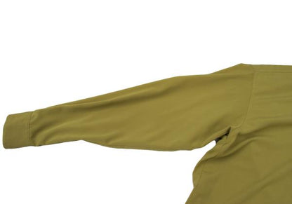 JUNIOR GAULTIER Mustard Brown Decorated Poly Shirt Size 48