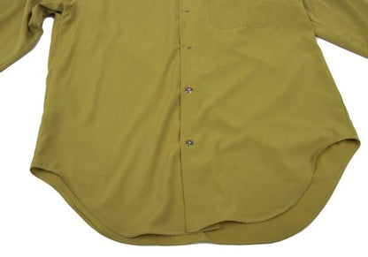 JUNIOR GAULTIER Mustard Brown Decorated Poly Shirt Size 48