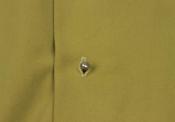 JUNIOR GAULTIER Mustard Brown Decorated Poly Shirt Size 48