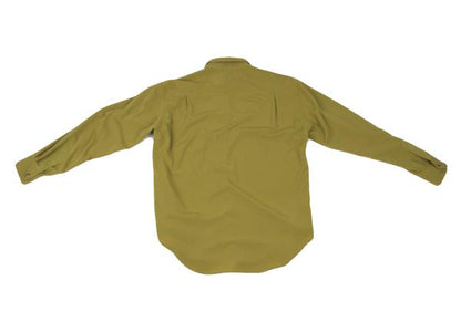 JUNIOR GAULTIER Mustard Brown Decorated Poly Shirt Size 48