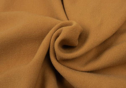 Y's Wool Front Tuck Design Midi Skirt Camel Size M