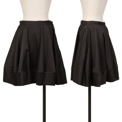 LIMI feu Cotton Stretch Wide Midi Skirt Black Size M
