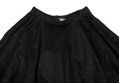 LIMI feu Cotton Stretch Wide Midi Skirt Black Size M