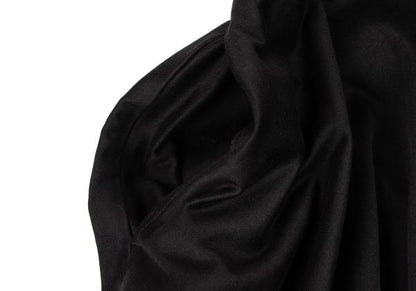 LIMI feu Cotton Stretch Wide Midi Skirt Black Size M