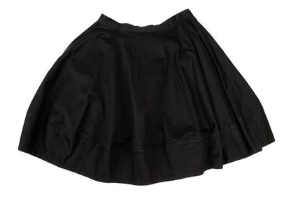 LIMI feu Cotton Stretch Wide Midi Skirt Black Size M