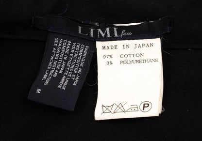 LIMI feu Cotton Stretch Wide Midi Skirt Black Size M