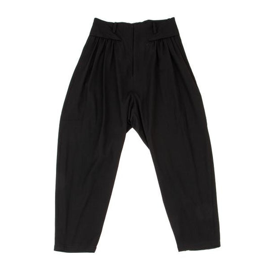 LIMI feu Wool Gabardine Gather Design Pants Black Size S