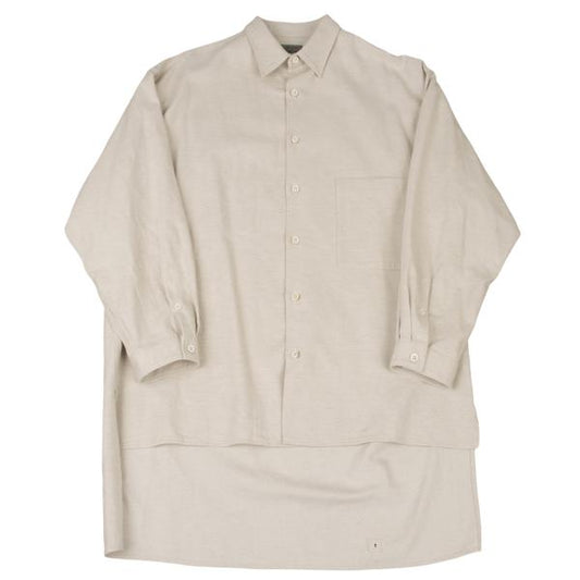 Yohji Yamamoto POUR HOMME 20SS Patch Shirt Ivory Size 3