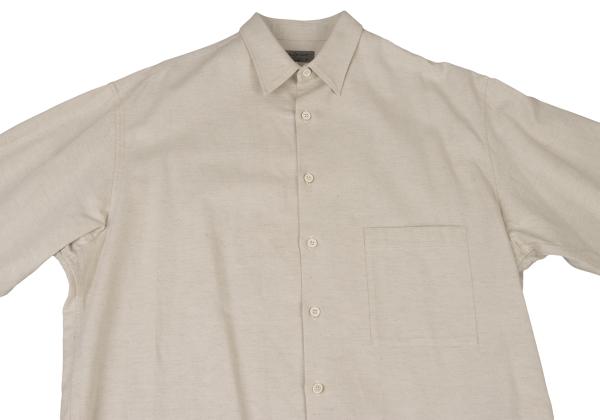 Yohji Yamamoto POUR HOMME 20SS Patch Shirt Ivory Size 3
