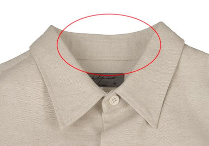Yohji Yamamoto POUR HOMME 20SS Patch Shirt Ivory Size 3