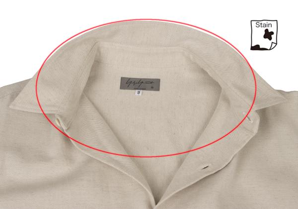 Yohji Yamamoto POUR HOMME 20SS Patch Shirt Ivory Size 3