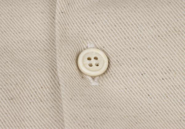 Yohji Yamamoto POUR HOMME 20SS Patch Shirt Ivory Size 3