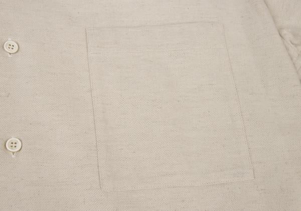 Yohji Yamamoto POUR HOMME 20SS Patch Shirt Ivory Size 3