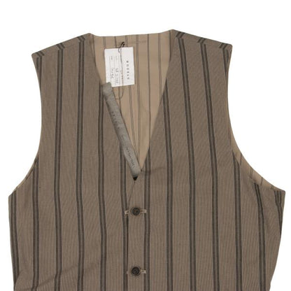 NOUSAN 22SS Striped Reversible Vest Brown Size L