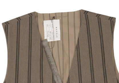 NOUSAN 22SS Striped Reversible Vest Brown Size L