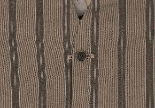 NOUSAN 22SS Striped Reversible Vest Brown Size L