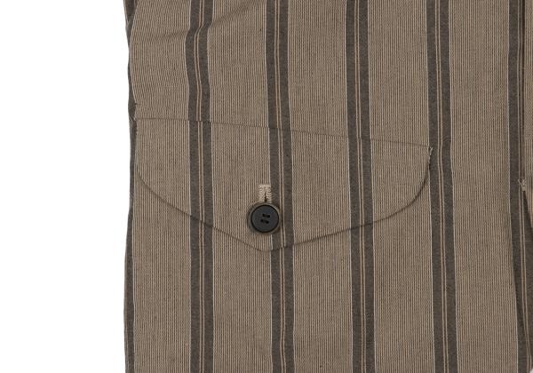 NOUSAN 22SS Striped Reversible Vest Brown Size L