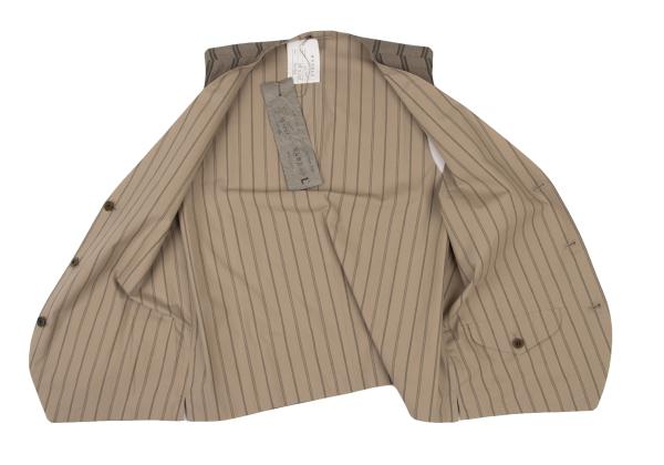 NOUSAN 22SS Striped Reversible Vest Brown Size L