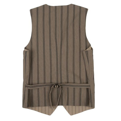 NOUSAN 22SS Striped Reversible Vest Brown Size L