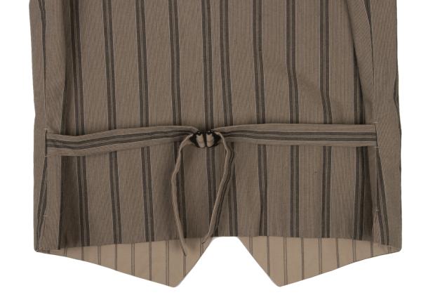 NOUSAN 22SS Striped Reversible Vest Brown Size L