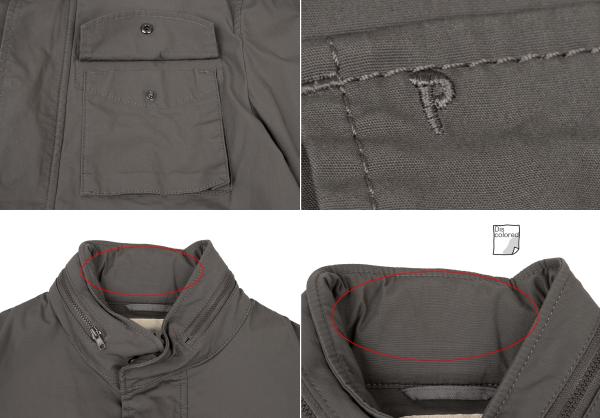 Papas Charcoal M65 Packable Hood Military Jacket Size M