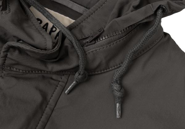 Papas Charcoal M65 Packable Hood Military Jacket Size M