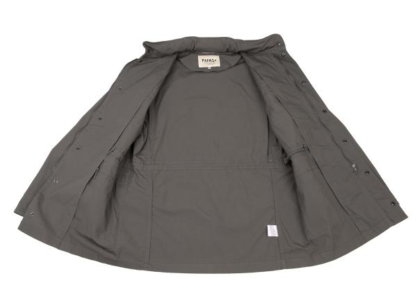 Papas Charcoal M65 Packable Hood Military Jacket Size M