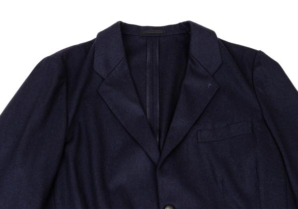 Papas Navy Wool Covered Button Jacket Size M
