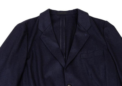 Papas Navy Wool Covered Button Jacket Size M