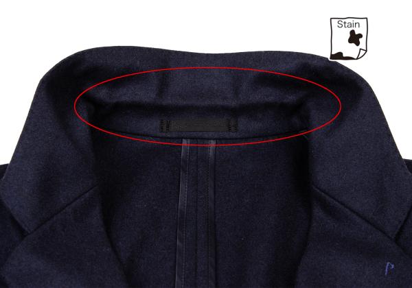 Papas Navy Wool Covered Button Jacket Size M