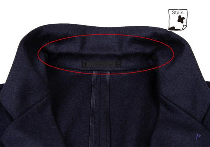 Papas Navy Wool Covered Button Jacket Size M