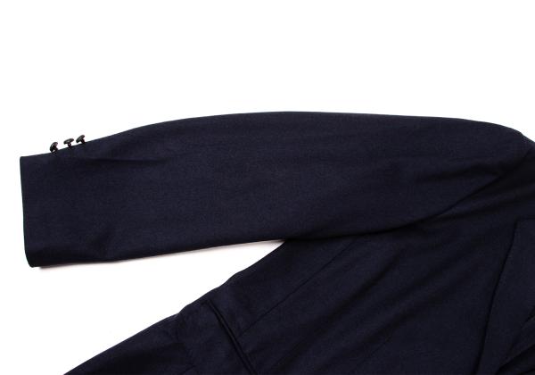 Papas Navy Wool Covered Button Jacket Size M